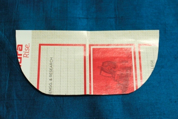 Basket shaped paper cut